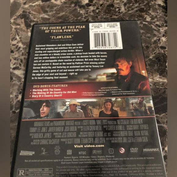 DVD : “NO COUNTRY FOR OLD MEN” CLASSIC MOVIE - Picture 2 of 2